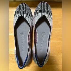 ROTHY’S The Flat - Grey Glen Plaid - Size 8 - Original Box - Retired